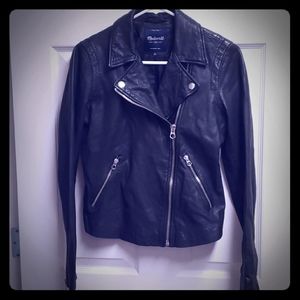 Madewell Washed Leather Moto Jacket